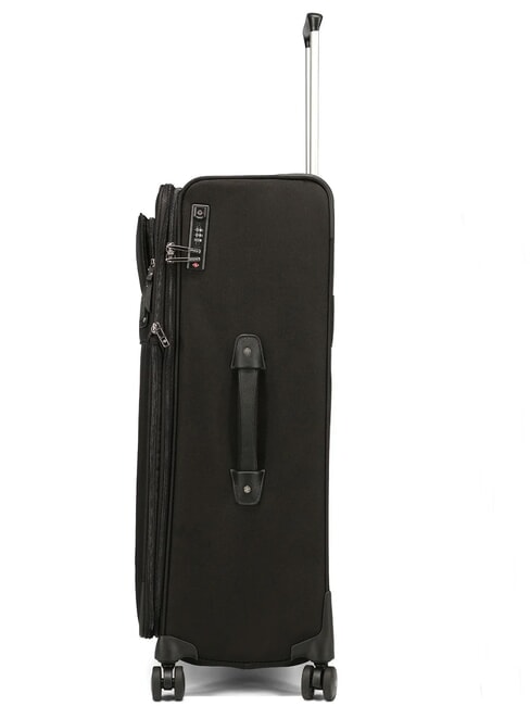 BEAUHAVEN  Large, expandable trolley BLACK - Semi-rigid Trolley Cases