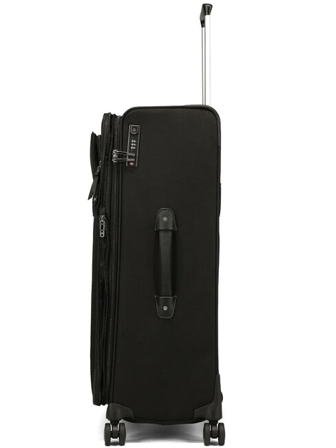 BEAUHAVEN  Large, expandable trolley BLACK - Semi-rigid Trolley Cases