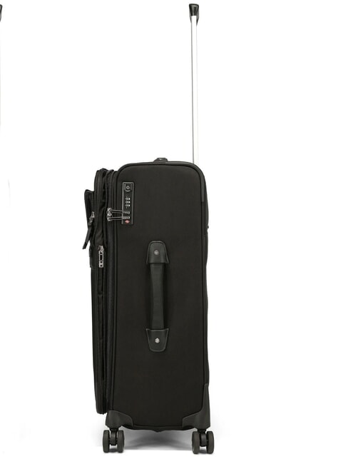 BEAUHAVEN  Medium Trolley, Expandable BLACK - Semi-rigid Trolley Cases