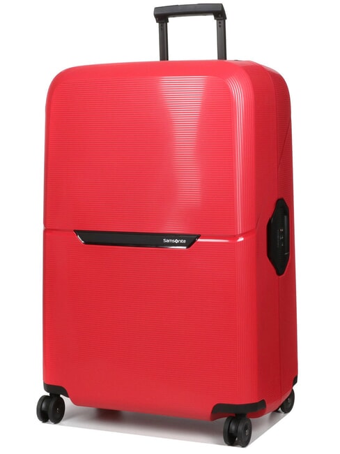 MAGNUM ECO Large trolley 81/30 red hibiscus - Rigid Trolley Cases