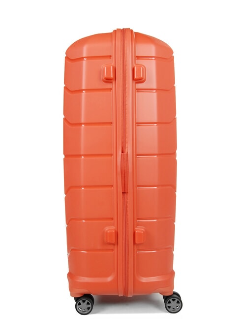 trolley FLUX, extra large size, expandable tangerine red - Rigid Trolley Cases