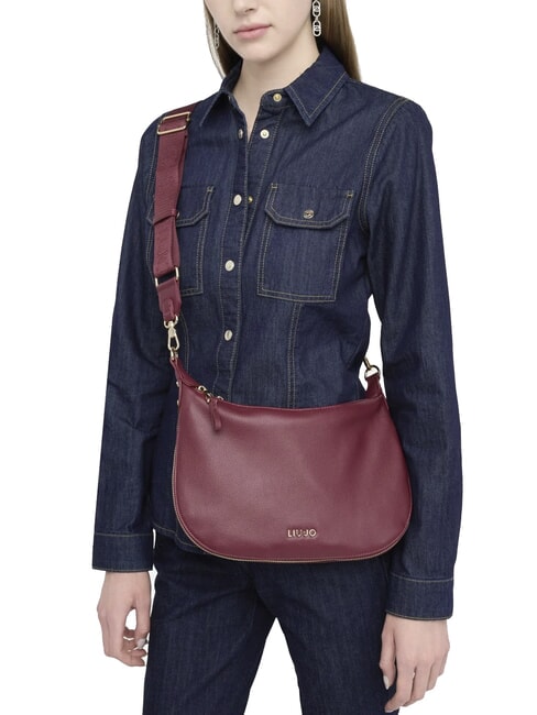 KALISKA Hobo bag with shoulder strap red wine - Women’s Bags