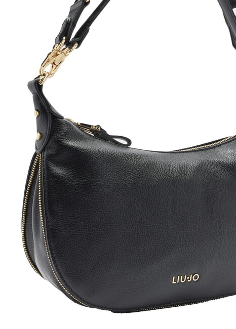 KALISKA Hobo bag with shoulder strap BLACK - Women’s Bags