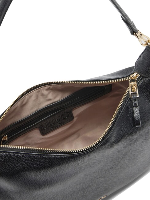 KALISKA Hobo bag with shoulder strap BLACK - Women’s Bags