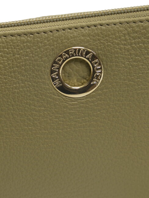 MELLOW Chain shoulder bag in leather aloe - Women’s Bags