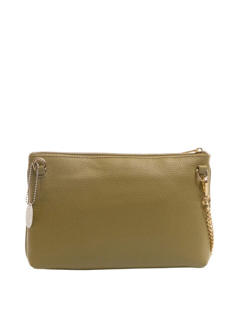 MELLOW Chain shoulder bag in leather aloe - Women’s Bags