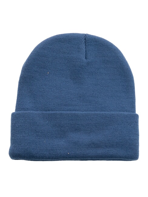 EVAN Embroidered logo beanie hat blue - Hats