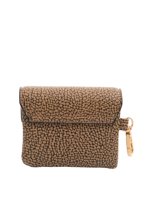 BRUNCH Coin purse with carabiner natural op / black - Women&rsquo;s Wallets