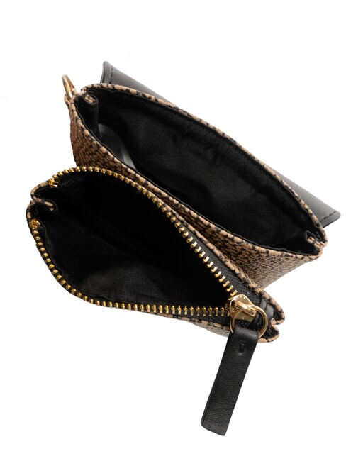 BRUNCH Coin purse with carabiner natural op / black - Women&rsquo;s Wallets