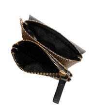 BORBONESE BRUNCH Coin purse with carabiner natural op / black - Women&rsquo;s Wallets - 3