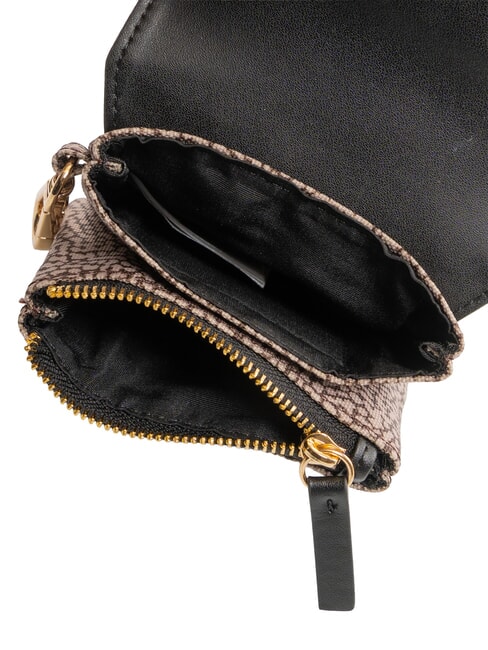 FLEXOS SOFT Coin purse with carabiner natural op / black - Women&rsquo;s Wallets