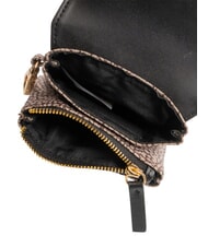 BORBONESE FLEXOS SOFT Coin purse with carabiner natural op / black - Women&rsquo;s Wallets - 3