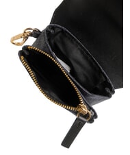 BORBONESE FLEXOS SOFT Coin purse with carabiner Black - Women’s Wallets - 3