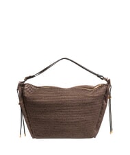 BORBONESE PLISSE Large shoulder bag op / natu - Women’s Bags - 4