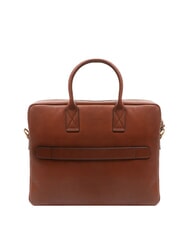 THE BRIDGE SERRISTORI Leather 13" laptop briefcase BROWN - Work Briefcases - 3