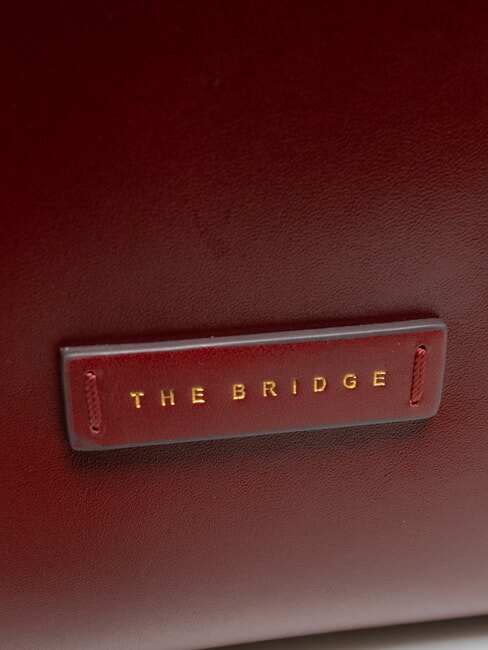 MATILDE Leather shopping bag Chianti / Bordeaux / Gold - Women&rsquo;s Bags