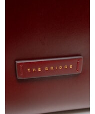 THE BRIDGE MATILDE Leather shopping bag Chianti / Bordeaux / Gold - Women&rsquo;s Bags - 3