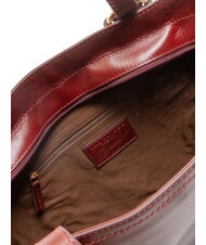 THE BRIDGE MATILDE Leather shopping bag Chianti / Bordeaux / Gold - Women&rsquo;s Bags - 5