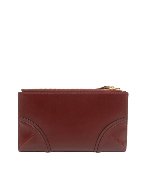MATILDE Large leather wallet Chianti / Bordeaux / Gold - Women&rsquo;s Wallets