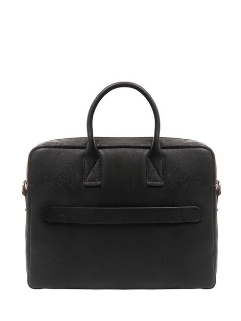 SERRISTORI Leather 13" laptop briefcase Black - Work Briefcases