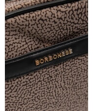 BORBONESE DOWNTOWN Small shoulder bag natural op / black - Women&rsquo;s Bags - 3