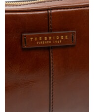 THE BRIDGE VESPUCCI Leather clutch bag with wristlet BROWN - Women&rsquo;s Bags - 3