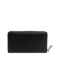 BORBONESE BIRDIE Large zip-around leather wallet Black - Women’s Wallets - 3