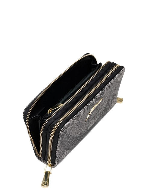 PLANETARIUM Large double zip wallet monochrom lt grey/black - Women&rsquo;s Wallets