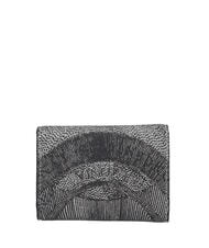 GATTINONI PLANETARIUM Small wallet with flap monochrom lt grey/black - Women&rsquo;s Wallets - 3