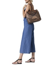 GATTINONI PLANETARIUM Medium shopping bag monochrome tan - Women’s Bags - 5