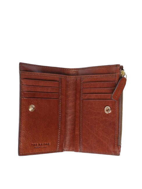 STORY DONNA Leather wallet with coin purse BROWN - Women&rsquo;s Wallets