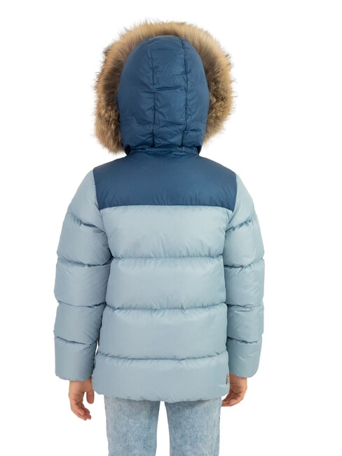 E-CONCRETE KIDS Down jacket with hood polar/darkblue/dark - Baby Jackets