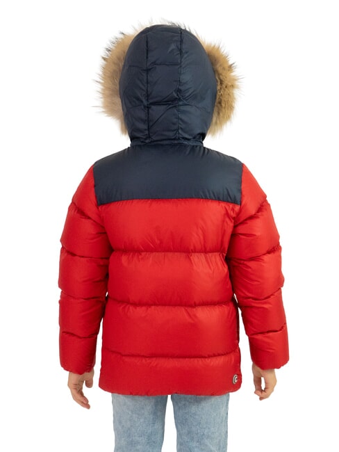 E-CONCRETE KIDS Down jacket with hood hero navy blue - Baby Jackets