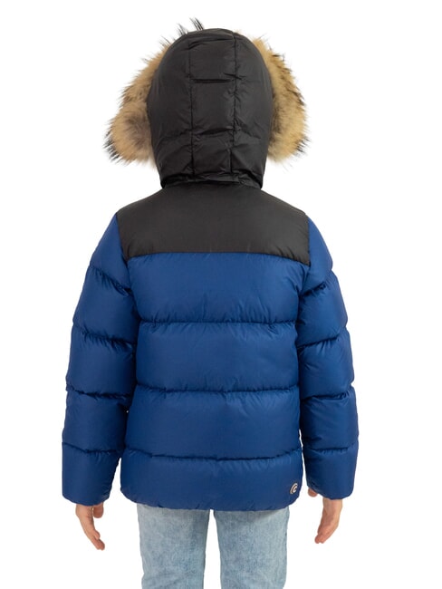 E-CONCRETE KIDS Down jacket with hood Captain Black Black - Baby Jackets