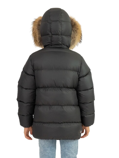 E-CONCRETE KIDS Down jacket with hood vulcan-black - Baby Jackets