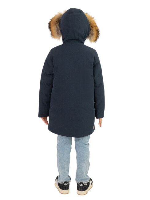 SENSATION KIDS Long padded jacket with hood navy-black - Baby Jackets