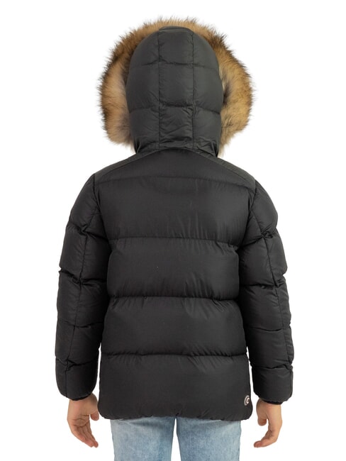 E-CONCRETE Down jacket with hood black-vulcan - Baby Jackets