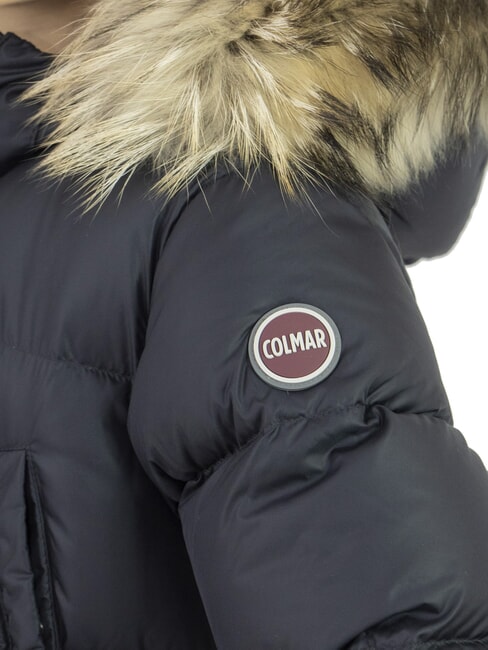 E-CONCRETE Down jacket with hood black-vulcan - Baby Jackets