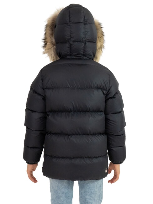 E-CONCRETE Down jacket with hood black-vulcan - Baby Jackets