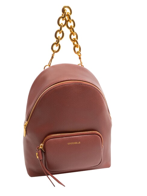 FENIX Small leather backpack brandy - Women’s Bags