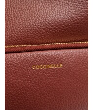 COCCINELLE FENIX Small leather backpack brandy - Women’s Bags - 5