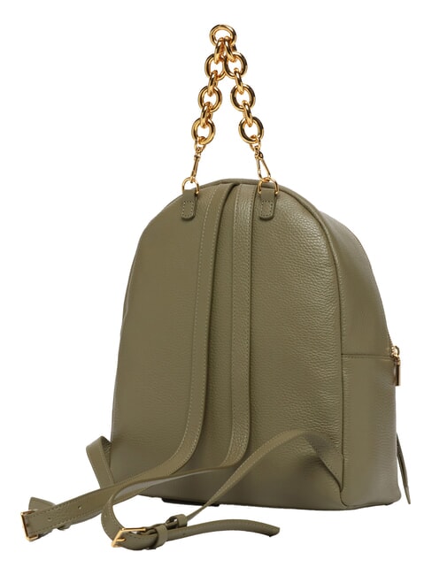 FENIX Medium leather backpack laurel green - Women’s Bags