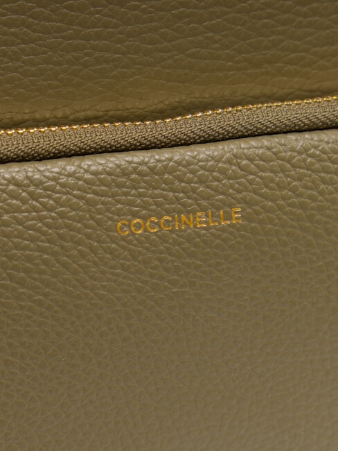 FENIX Medium leather backpack laurel green - Women’s Bags