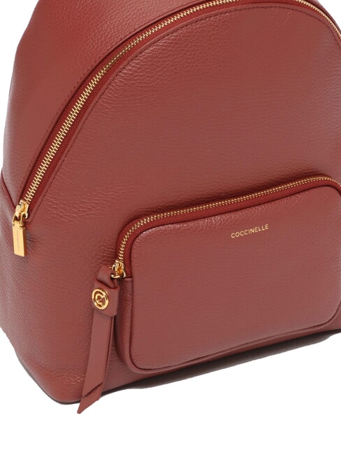 FENIX Medium leather backpack brandy - Women’s Bags