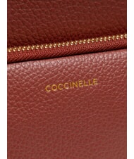 COCCINELLE FENIX Medium leather backpack brandy - Women’s Bags - 4