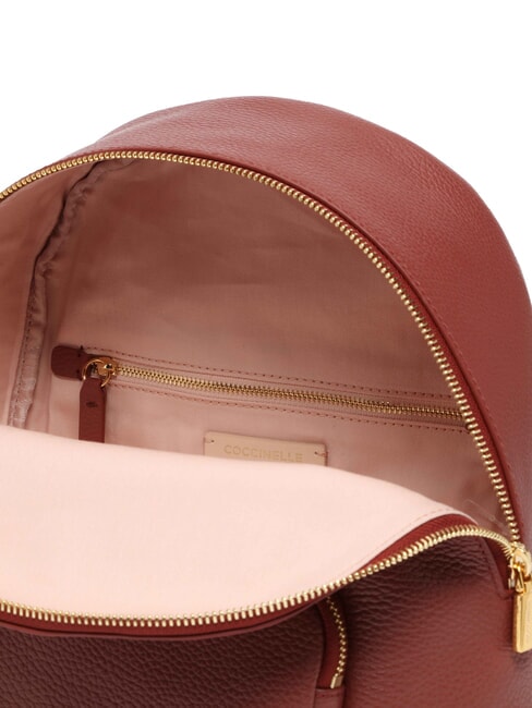 FENIX Medium leather backpack brandy - Women’s Bags