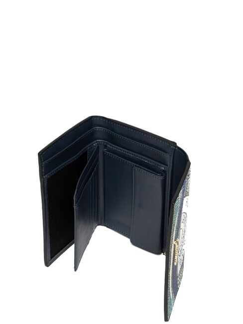 PLANETARIUM Medium wallet with flap aquamarine/navy - Women&rsquo;s Wallets