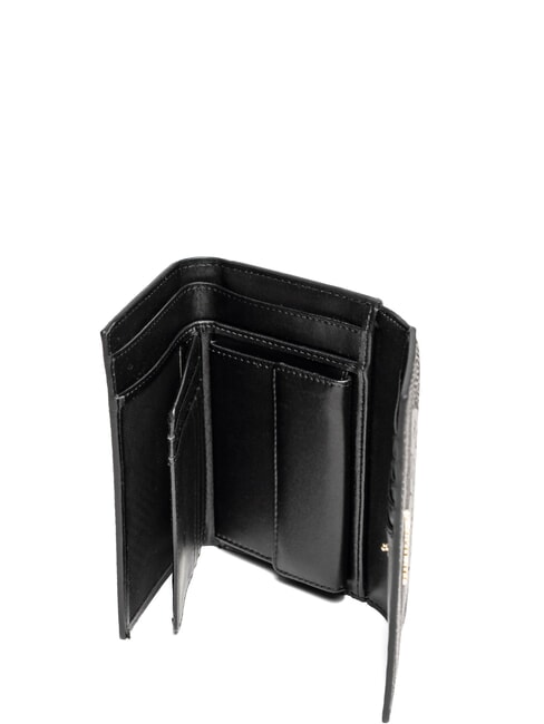 PLANETARIUM Medium wallet with flap monochrom lt grey/black - Women&rsquo;s Wallets