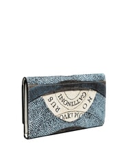 GATTINONI PLANETARIUM Medium wallet with flap moon/white - Women’s Wallets - 3