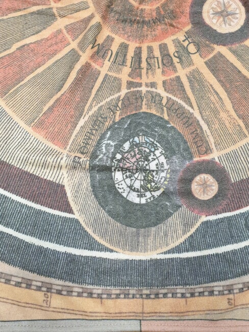 PLANETARIUM Wool blend scarf printed classic - Scarves